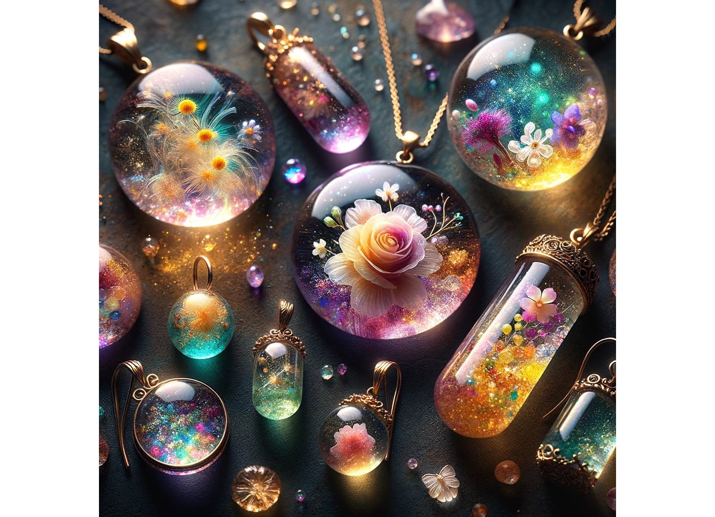 Resin Radiance: Handcrafted Jewelry Collection - Devil n Dove Online