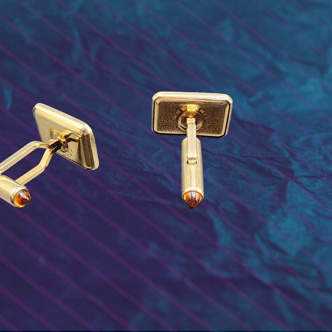 Vintage Gold Cuff links - Devil n Dove Online