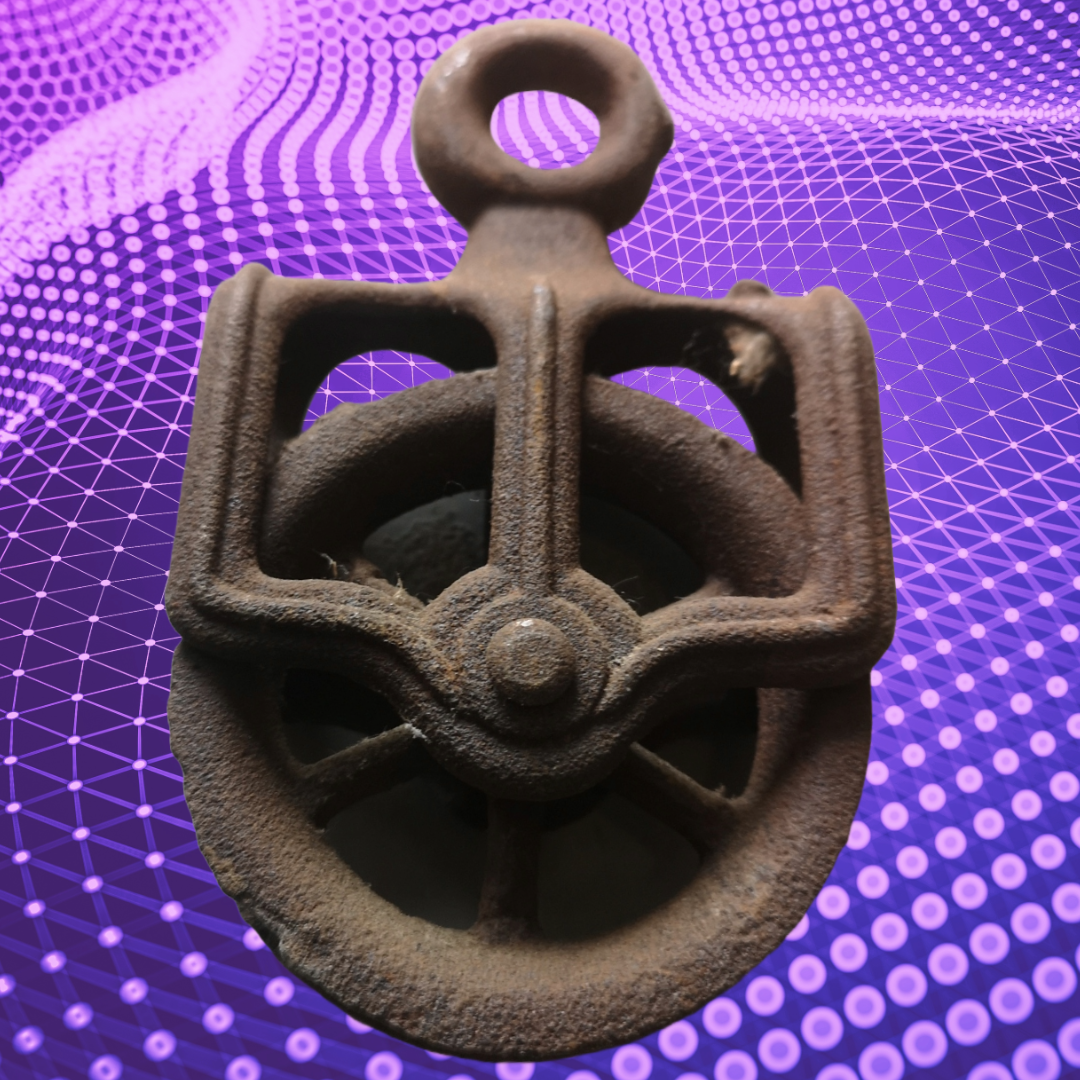 Antique Iron Pulley Block - Devil n Dove Online