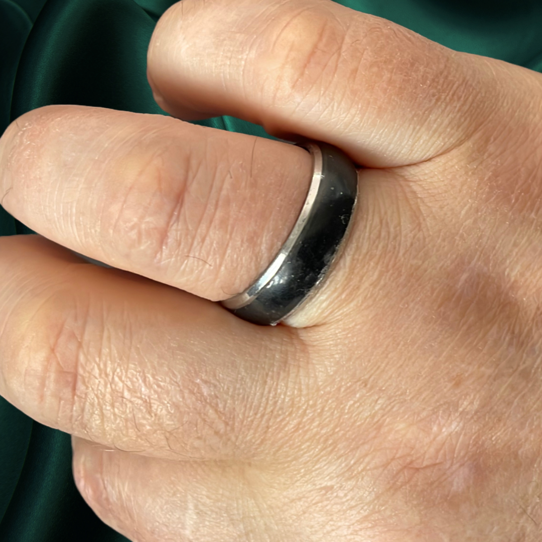 Industrial Chic: The Black Onyx Ring - Devil n Dove Online