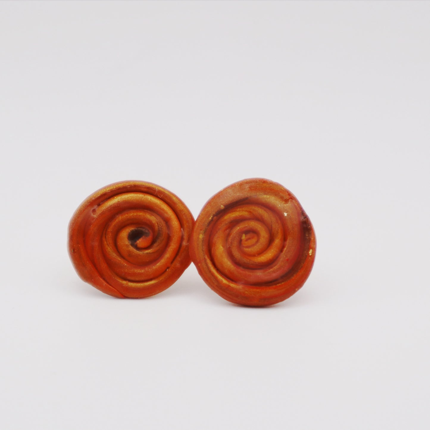 Amber Swirl Clay Stud Earrings - Devil n Dove Online