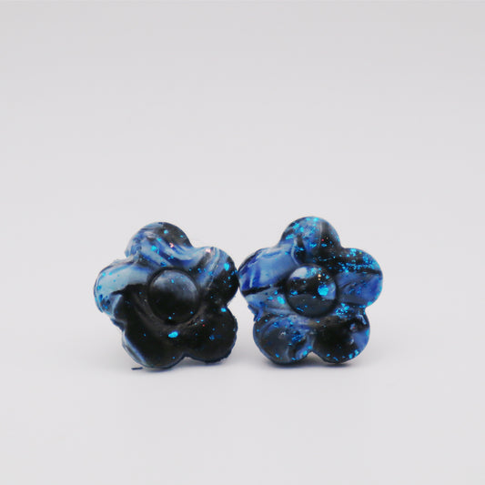 Midnight Blossom Clay Earrings - Devil n Dove Online