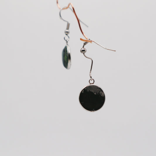 Emerald Whispers - Handcrafted Green Stone Dangle Earrings - Devil n Dove Online