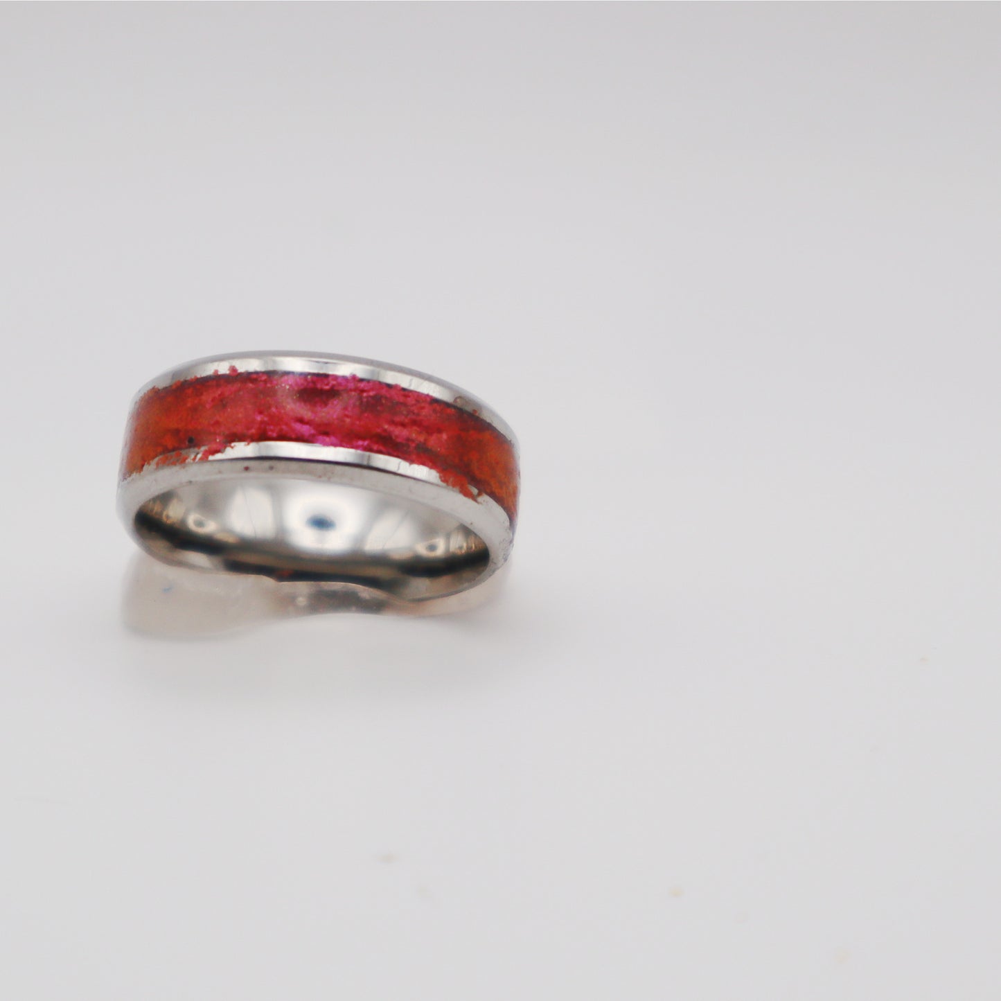 Crimson Tide - Handcrafted Enamel Band Ring - Devil n Dove Online