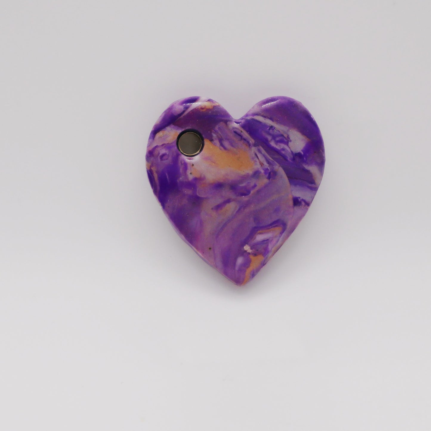 Amethyst Swirl Heart Pendant - Devil n Dove Online