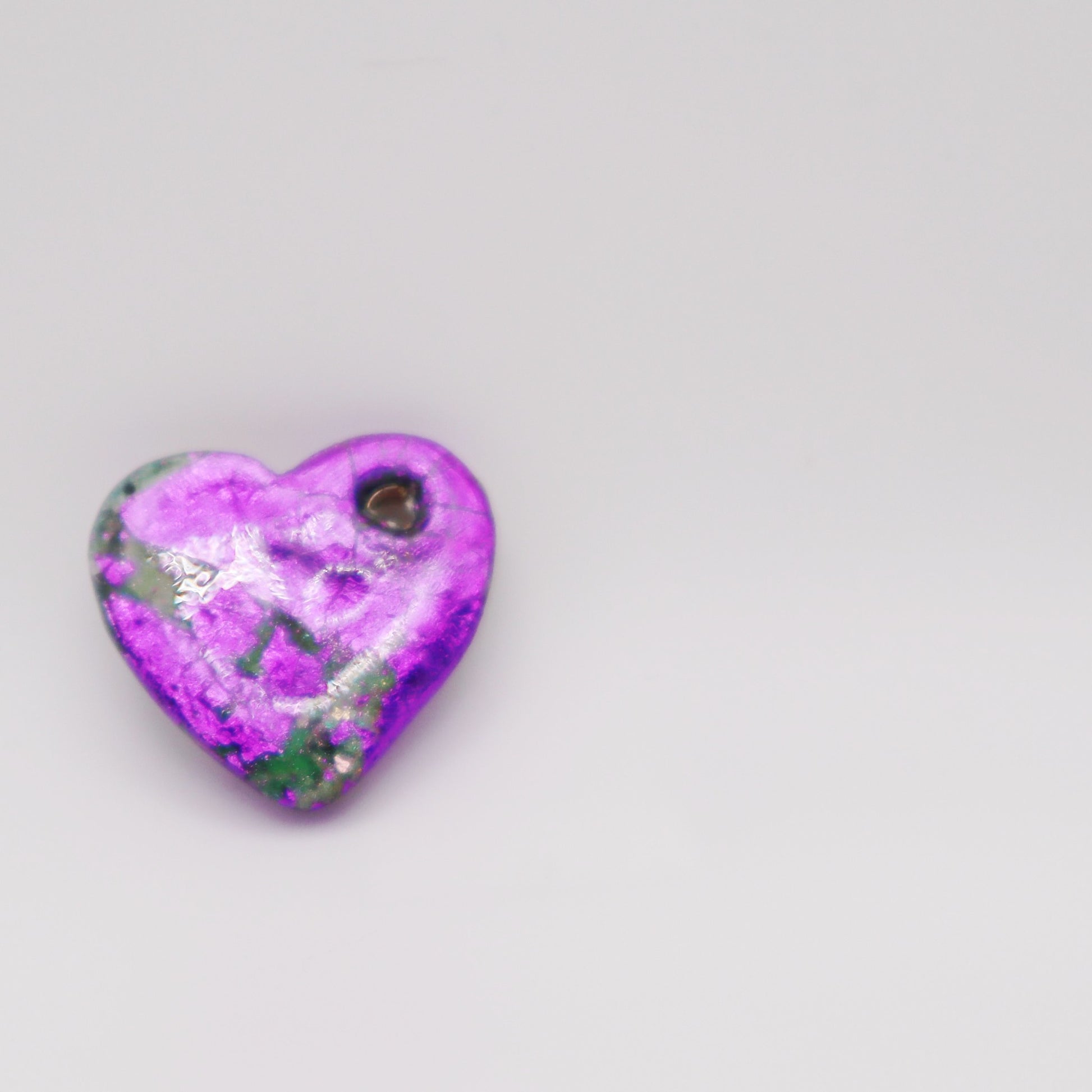 Amethyst Blossom Heart Pendant - Devil n Dove Online