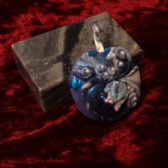 Moonlit Ocean Polymer Clay Pendant