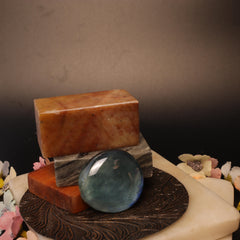 Tranquil Depths Glass and Resin Worry Stone