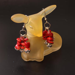 Fireberry Cascade Stone Earrings