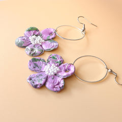 Flower Burst Polymer Clay Earrings