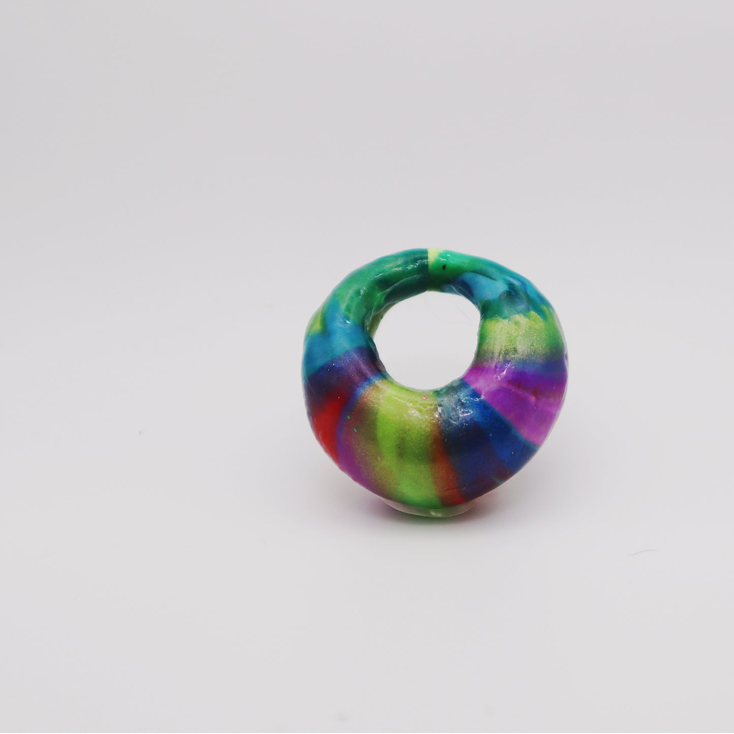 Vivid Whorl: Spectrum Donut Pendant - Devil n Dove Online