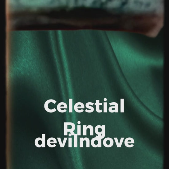 Celestial Mosaic: The Blue Black Speckled Ring - Devil n Dove Online