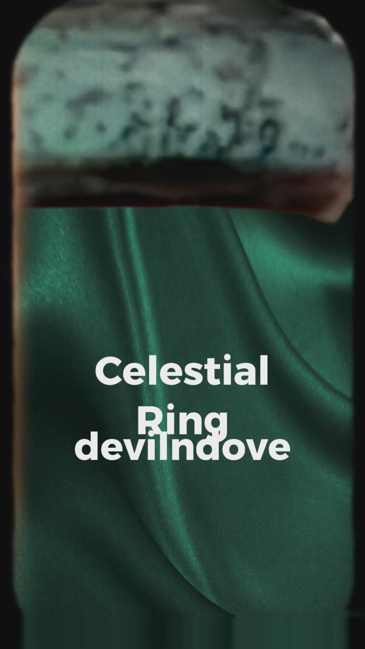 Celestial Mosaic: The Blue Black Speckled Ring - Devil n Dove Online