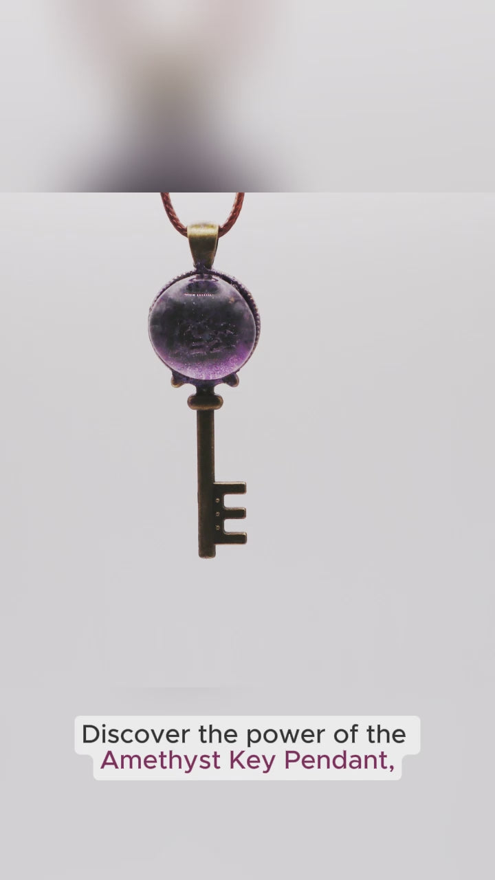 Amethyst Key Pendant - Devil n Dove Online